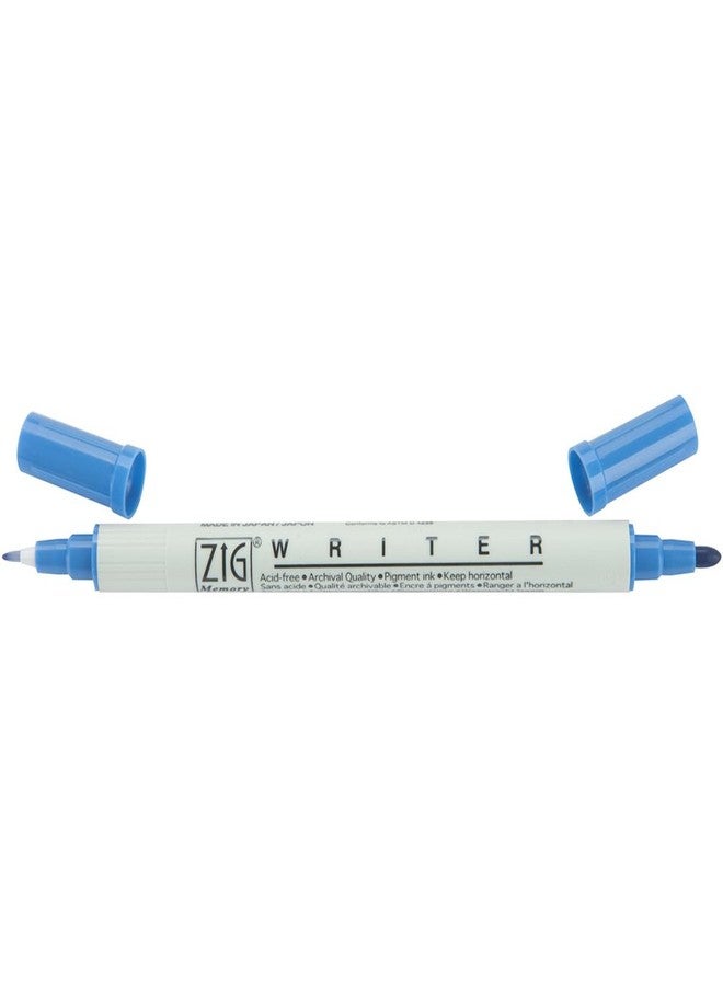 Zig Memory System Writer Dual Tip Marker, Blue Jay