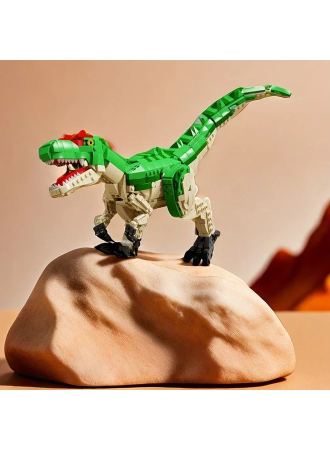 Green 1160PCS Dinosaur Building Block Set Educational Science Toy Creative Desktop Ornament Christmas Birthday Gift For Adults And Teenagers - Image 5