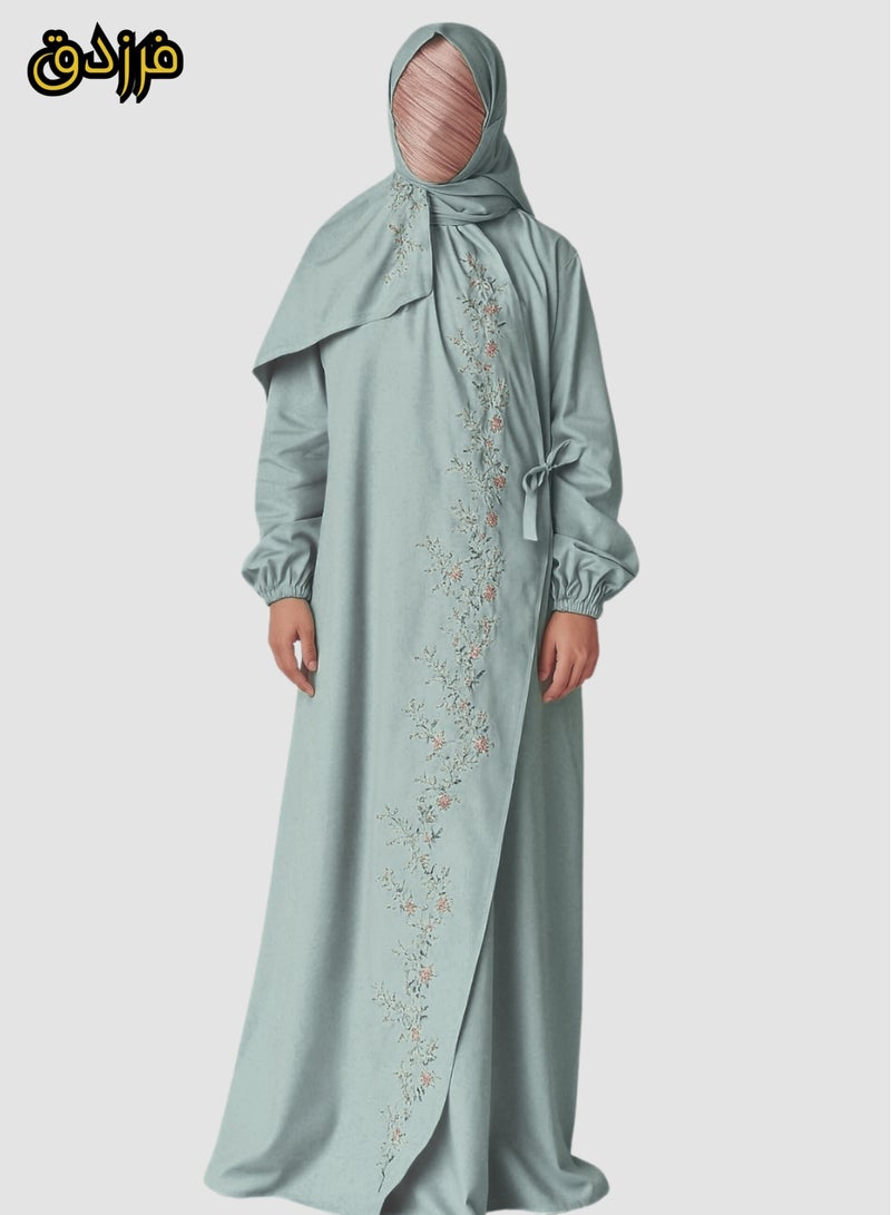 Farazdaq Wide and comfortable women's prayer sheet, excellent cold material - Image 1