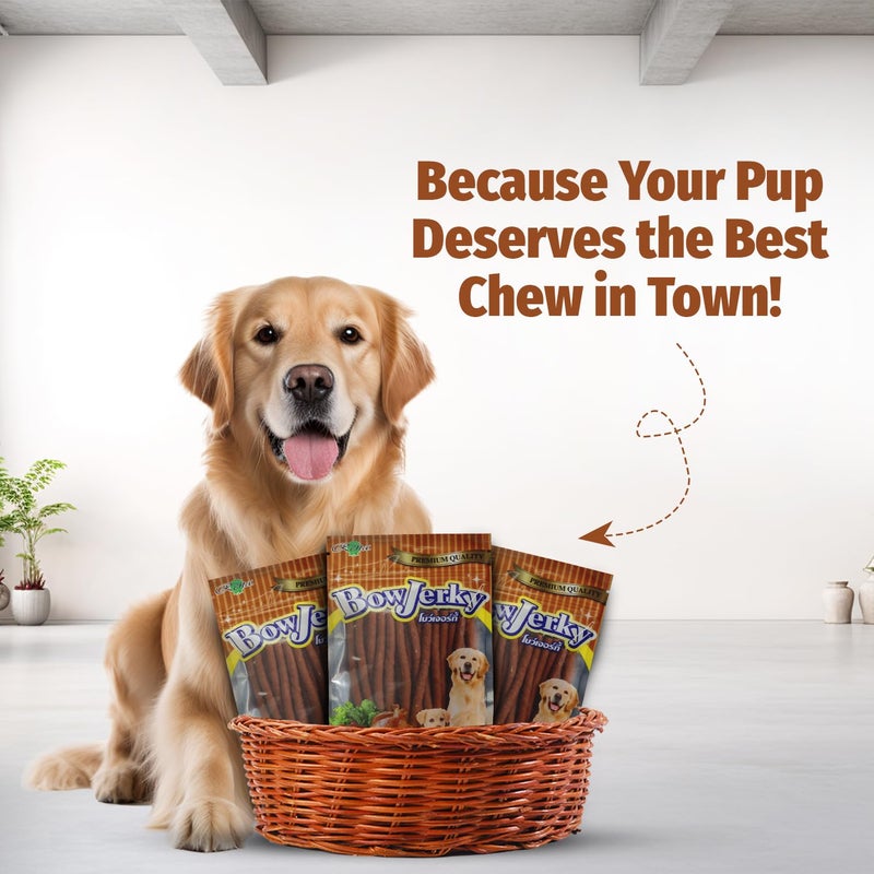 Rena Combo of Pawpaya 5 in 1 Multipurpose 40 Pull Pack Plant-Based Pet Cleaning Wipes and 1 Pack of Bow Jerky Chicken Stick Dog Treat 100% Pure Cage-Free Chicken Perfect for Training Reward - Image 2