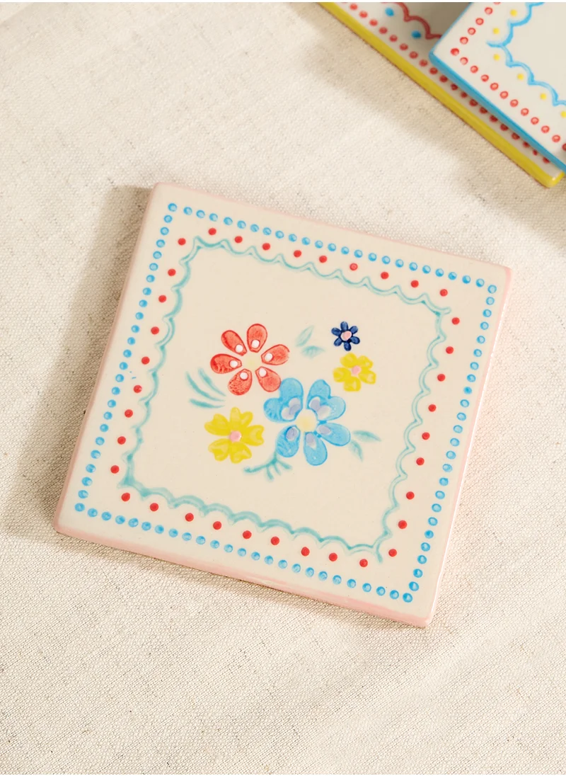 ساس آند بيل Folk Floral Coasters (Set of 4)