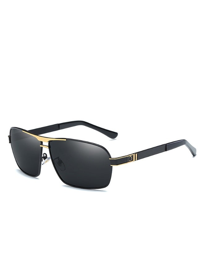 Veil Polarized Sport Sunglasses for Men Driving Fishing Running with UV 400 Protection Sun Glasses with Black-Gold Frame Grey Lenses - Image 2