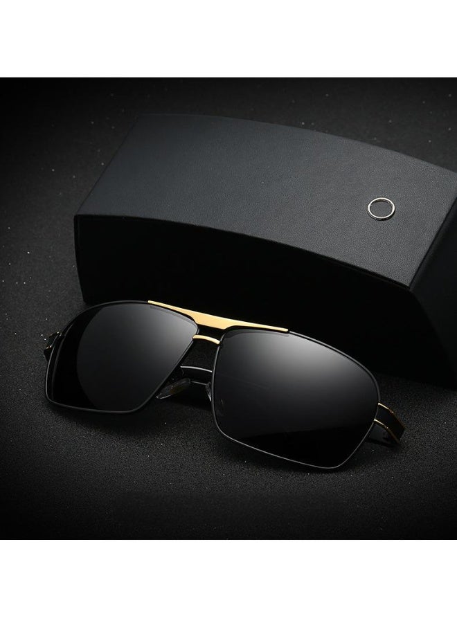 Veil Polarized Sport Sunglasses for Men Driving Fishing Running with UV 400 Protection Sun Glasses with Black-Gold Frame Grey Lenses - Image 5