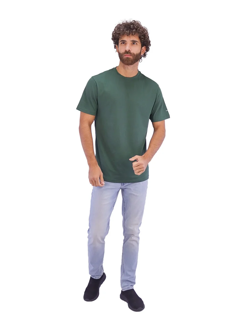 جيوردانو Men's Cotton Jersey Crew Neck  Slim Fit Tee