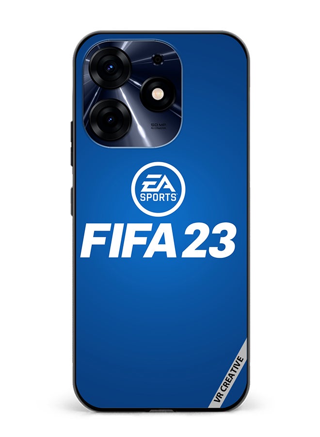 VR CREATIVE Protective Case Cover For Tecno Spark 10 Pro Fifa 23 Blue Ea Design Multicolour - Image 1