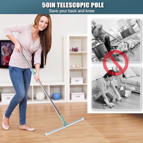 CINIFFO Multifunction Magic Broom,Silicone Floor Squeegee Broom with Long Handle,Scraping Besom for Floor Bathroom Kitchen Shower Tile Pet Hair - Image 5