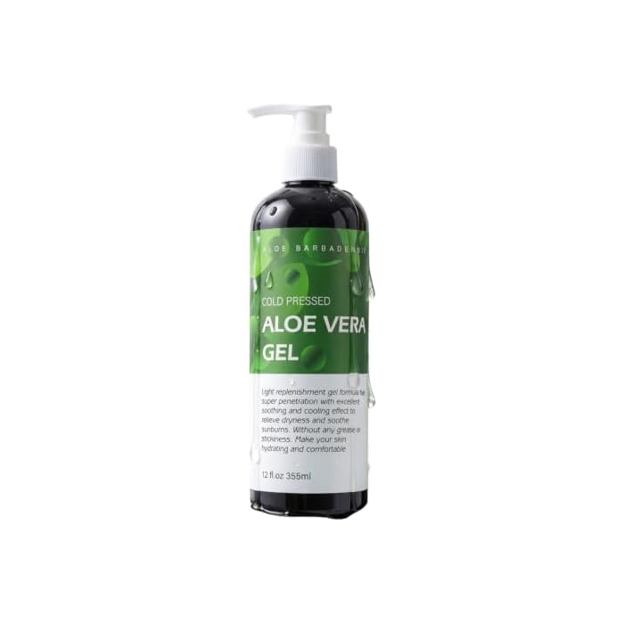 benatu Aloe Vera Gel, Pure Organic for Sunburn Relief, Face & Hair Care 12 fl oz, Natural After Sun Moisturizer for Body Acne Skin, DIY Soothing Hydrate Mask, Cold Pressed Xanthan Gum No Carbomer