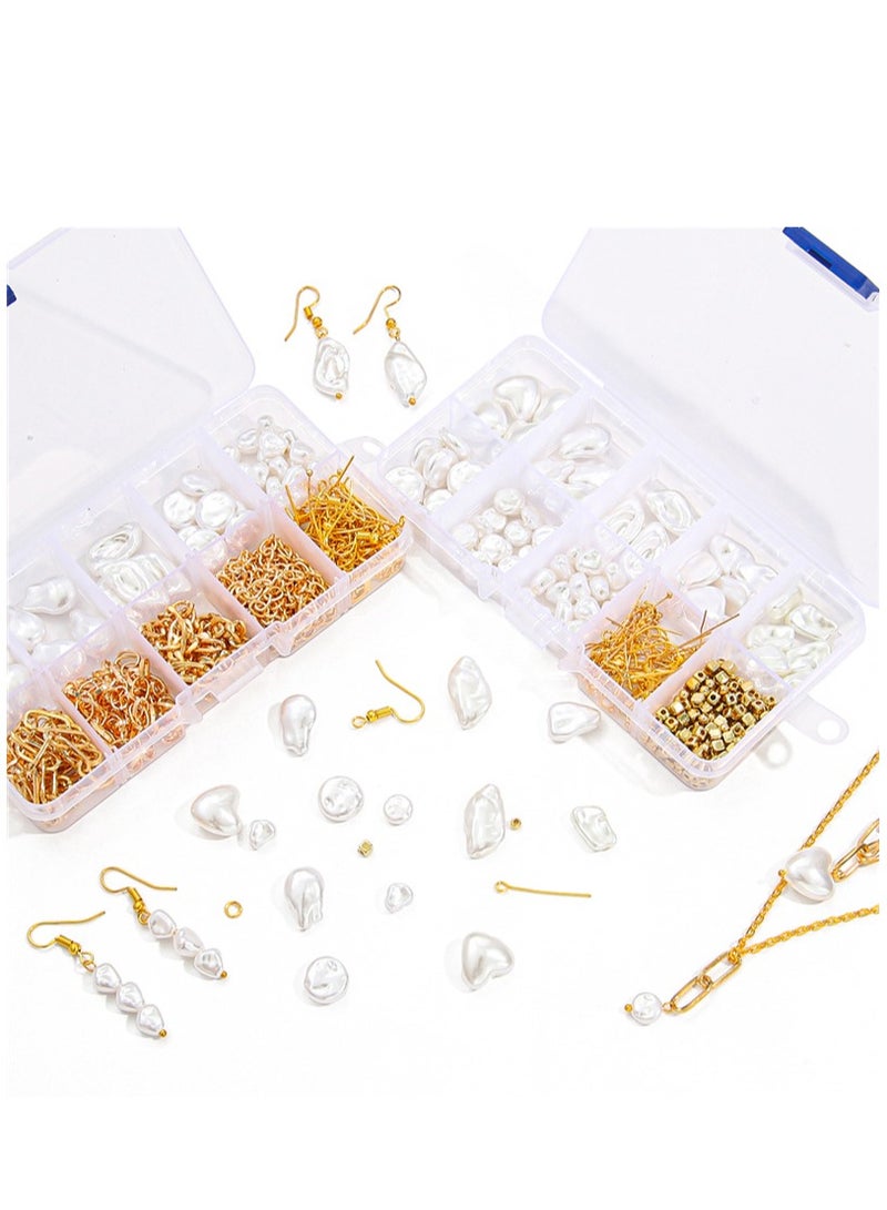 Excefore Beads Kit for Bracelet Making, Complete Jewelry Making Supplies Set with Charms, Crystal Beads, and String, Perfect for Adults and Girls Crafting Beautiful Bracelets, 420 Pcs - Image 5