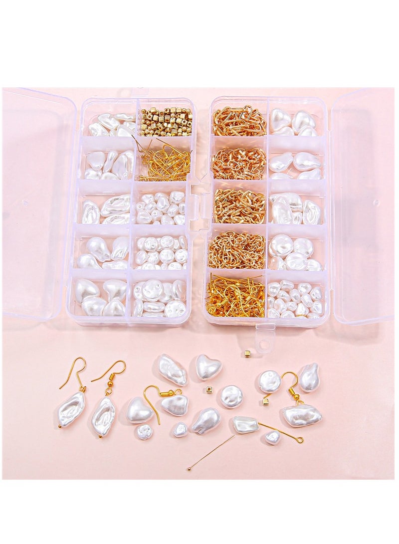 Excefore Beads Kit for Bracelet Making, Complete Jewelry Making Supplies Set with Charms, Crystal Beads, and String, Perfect for Adults and Girls Crafting Beautiful Bracelets, 420 Pcs - Image 2