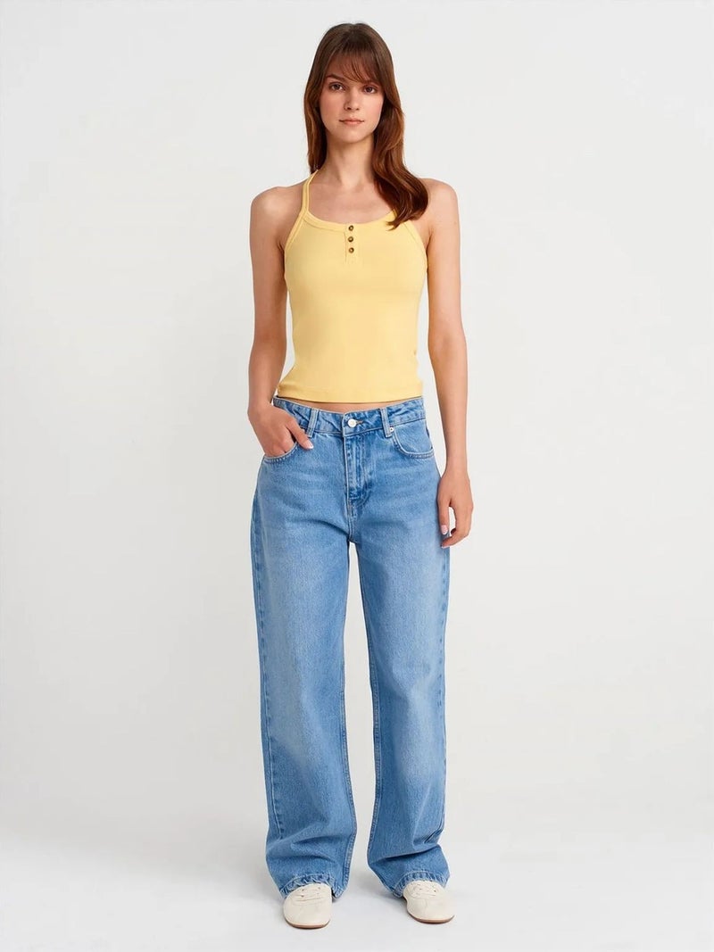 DILVIN Slim Fit Ribbed Knit Cami Blouse - Image 4