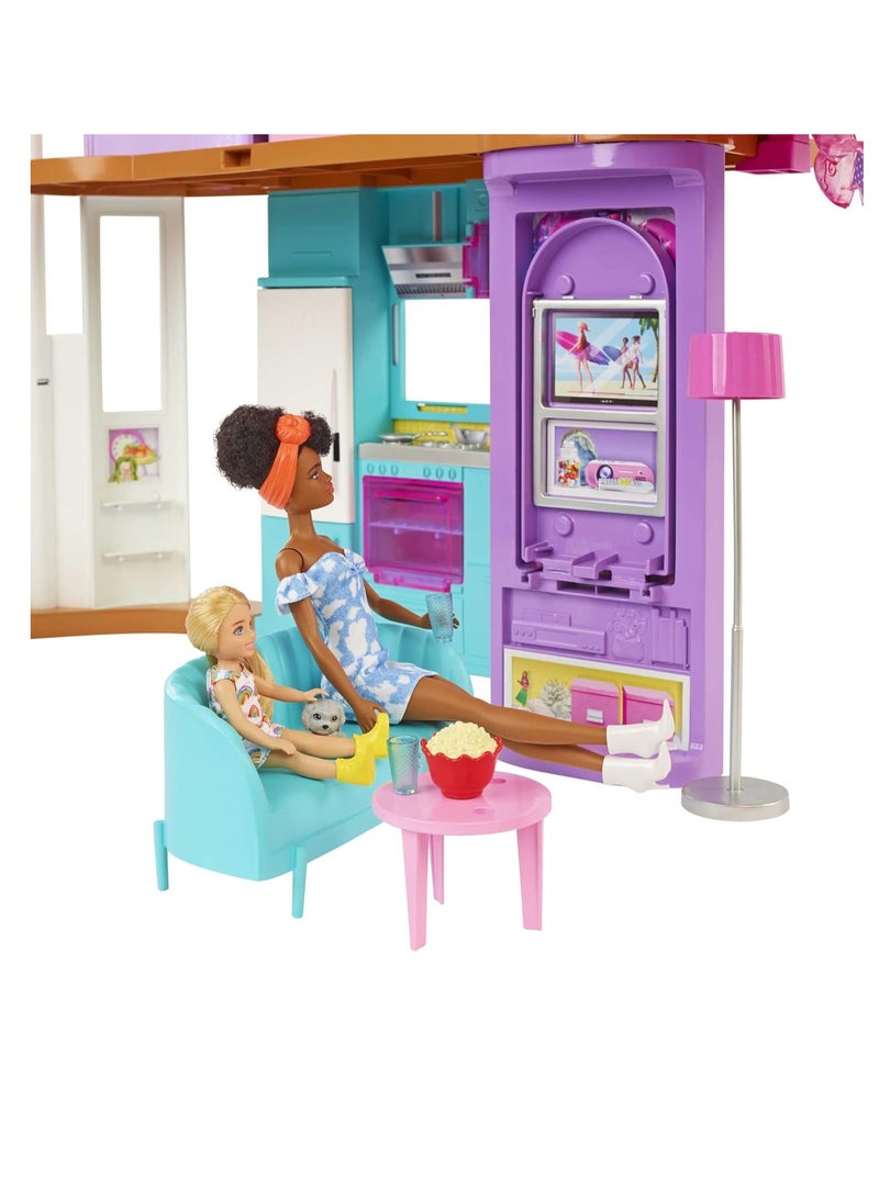 Barbie Vacation House Playset with 30+ Pieces, Toy for 3 Year Olds & Up - Image 3