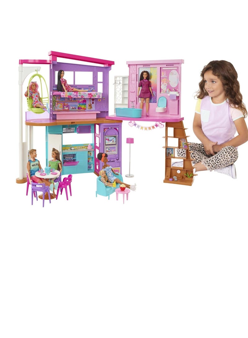 Barbie Vacation House Playset with 30+ Pieces, Toy for 3 Year Olds & Up - Image 4