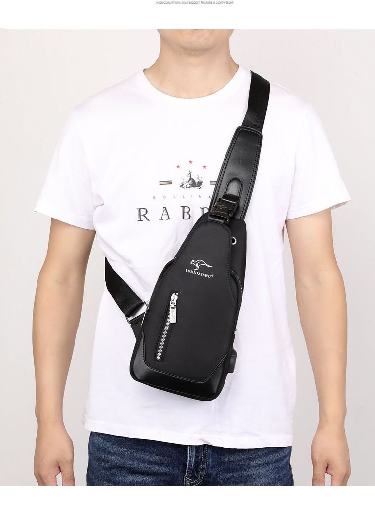 DubaiGallery Anti-Theft Chest Bag with Password Lock Large Capacity Sport Sling Bag Man's Shoulder Bag Motorcycle Crossbody Daypack Waterproof - Image 2