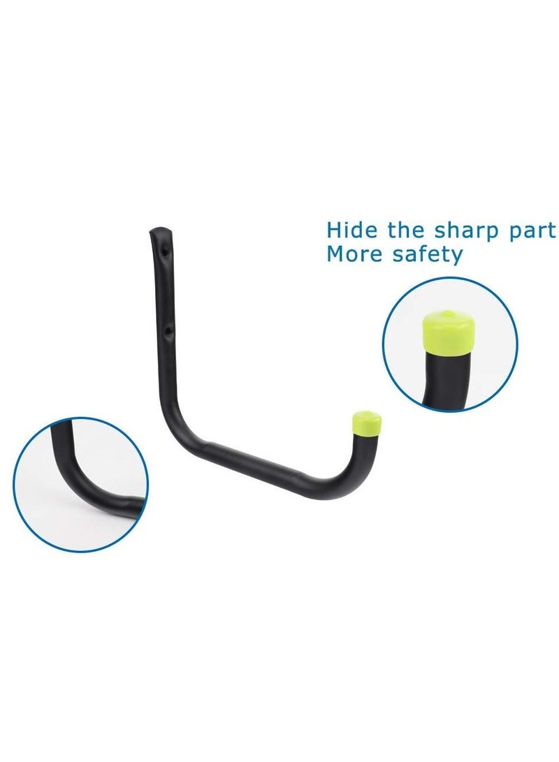 SYOSI Garage Organization Hooks, 6 Pack Heavy Duty Garage Storage, Utility Wall Hooks Garden, Tool Wall Hanger, Ladder Bike Shelf Hose Power Tool - Image 5