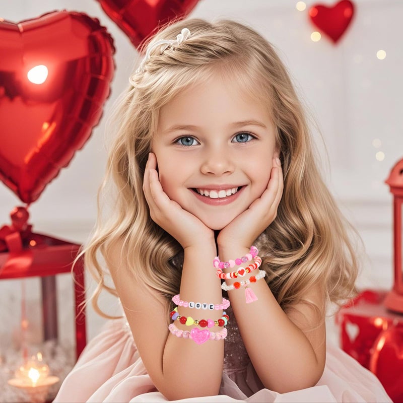 PinkSheep Bracelets for Girls Jewelry: 36 Pcs Kids Bracelets, Kids Jewelry Age 3 4 5 6 7 Years Old Princess Girl Party Favors - Image 3