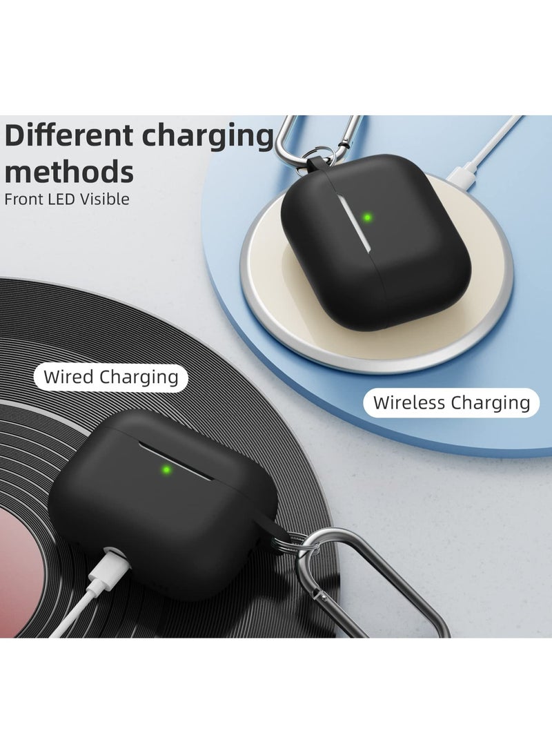 أنيوغرو حافظة سيليكون Anyong Airpods Pro 2، غطاء واقي ناعم مع قلم تنظيف، مقاوم للخدش والانزلاق، مصباح LED أمامي مرئي لأجهزة Apple Airpods Pro 2 Generation (2022) - Image 4