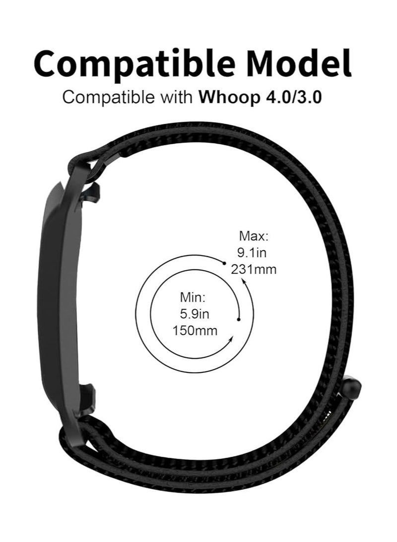 Nylon Sport Loop Wristband Compatible with Whoop 4.0 for Women Men, Soft Adjustable Breathable Velcro Fastener Replacement Watch Bands for Whoop  - Image 3