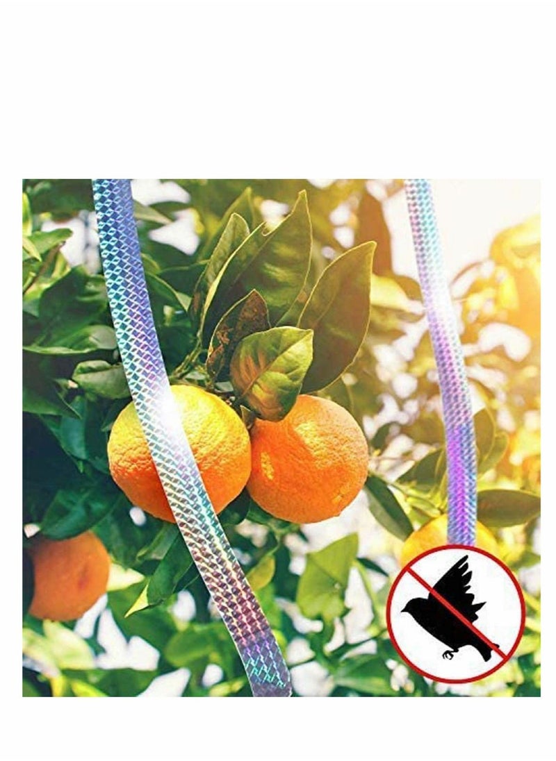 SYOSI - Bird Repellent Deterrent Reflective Scare Tape Double Sided Bird Repellent Tape for Home Garden and Farm 80m x 2.4cm - Image 1