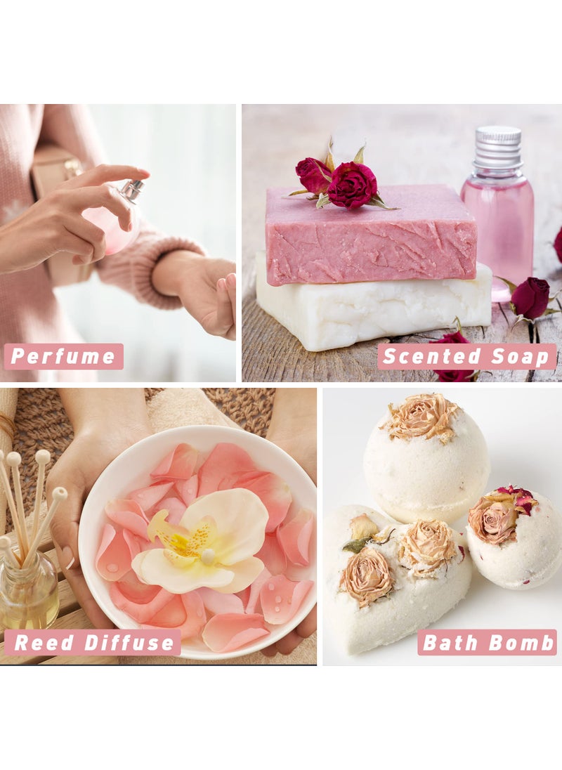 ESSLUX Rose Essential Oil 100ml (3.3 Fl Oz), ESSLUX Aromatherapy Essential Oils for Diffuser, Massage, Soap, Candle Making, Home Fragrance  - Image 4