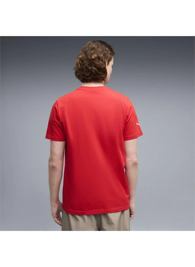 بوما تيشرت Scuderia Ferrari مزين بدرع ملون للرجال