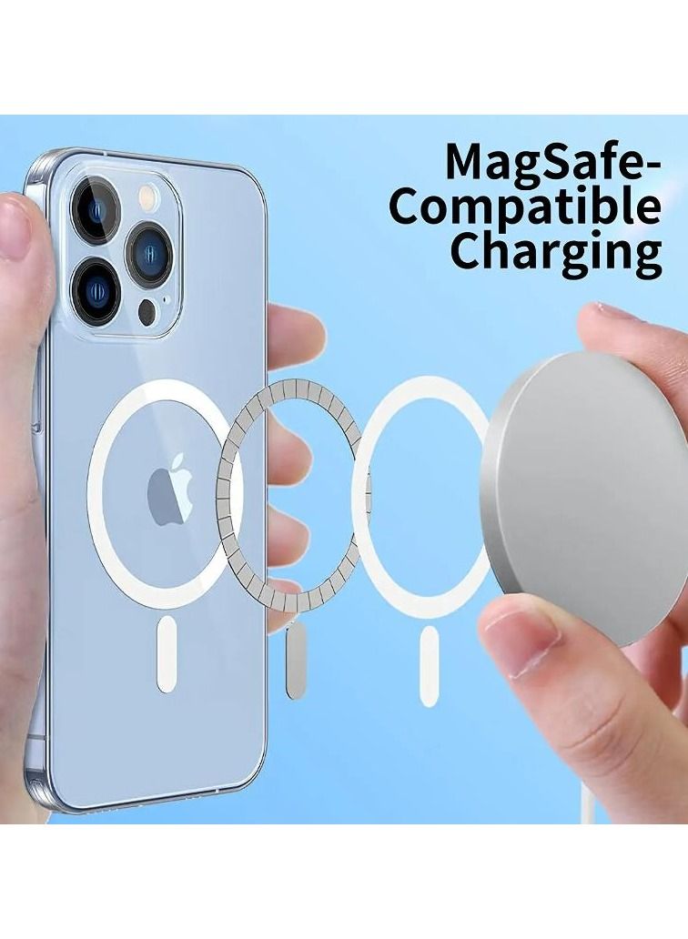 Rock Pow Magnetic Designed for iPhone 14 Pro  Case 6.1 Inch, Strong Magnets Non-Yellowing Shock Proof Grade Protection Compatible with MagSafe Protective Slim Cover Clear - Image 3