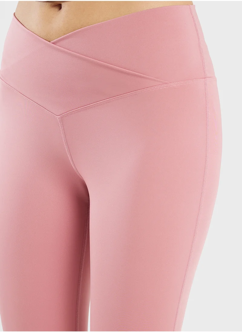 FRWD High Waist Flared Legging With Front Slit