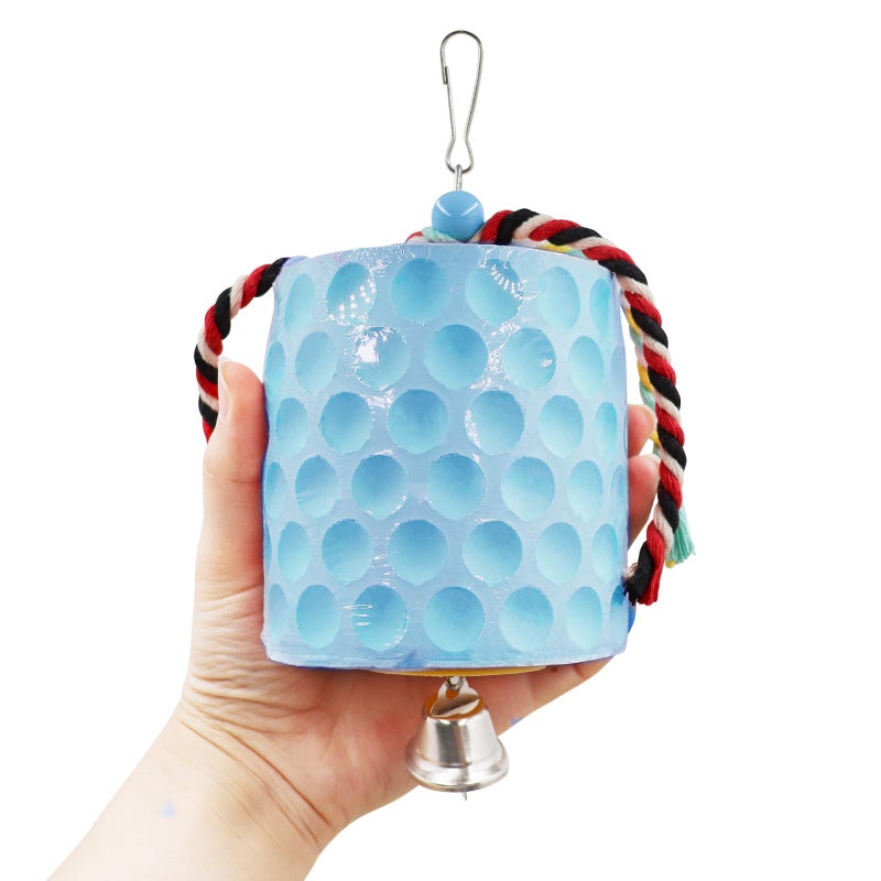 Oooct Extra Large Bird Chewing Toy, Parrot Beak Grinding Calcium Stone with Bells, Bird Cage Accessories, Cage Toys for Cockatiel Parakeet Parrot Budgies Rat Hamster Chinchilla Rabbit Bunny African Grey - Image 2