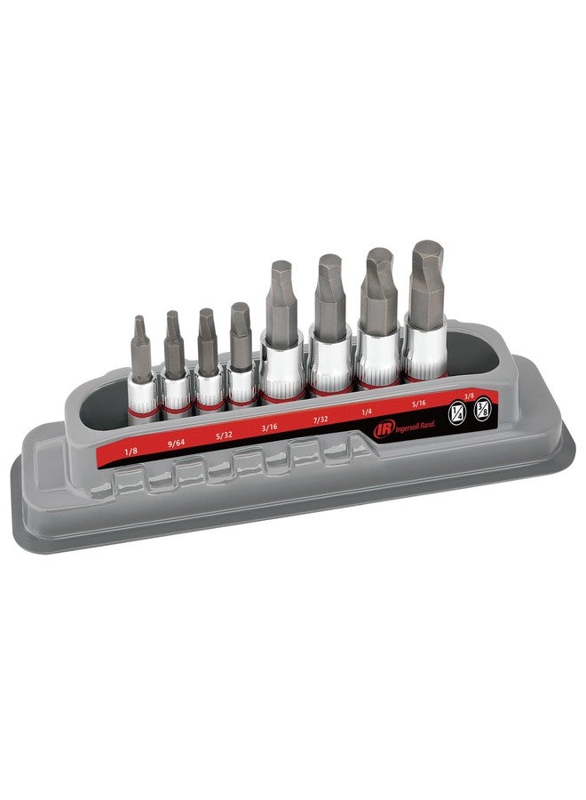 Ingersoll Rand Hand Tools Ingersoll Rand 8 Piece SAE Damaged Fastener Remover Set, Hex Bit Socket Kit for Rounded and Stripped Bolts, Thermoform Socket Storage Tray - 752042 - Image 1