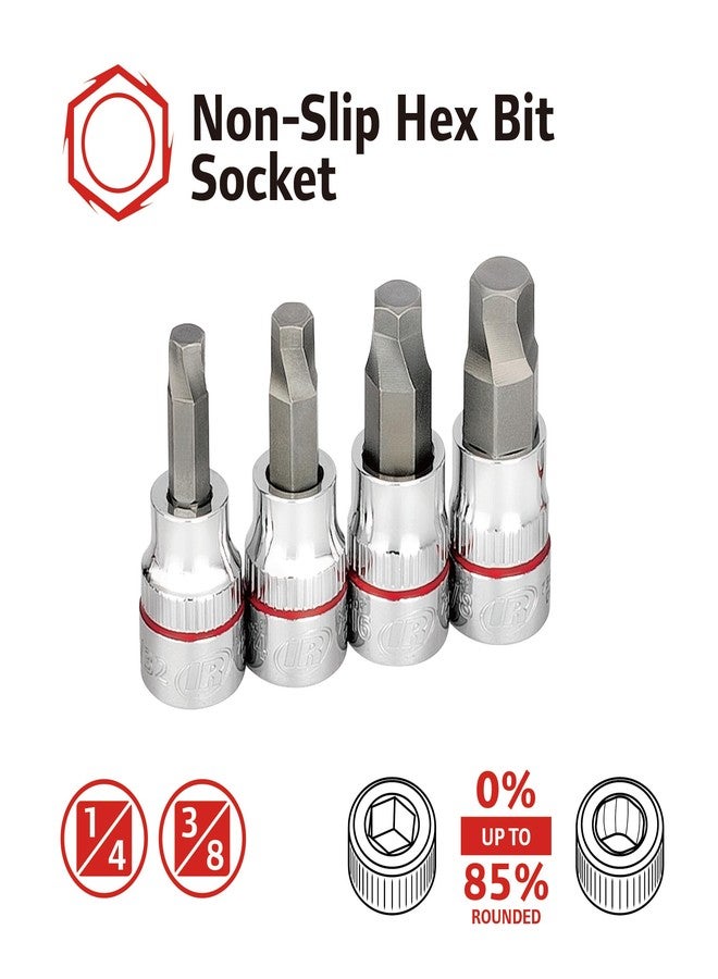 Ingersoll Rand Hand Tools Ingersoll Rand 8 Piece SAE Damaged Fastener Remover Set, Hex Bit Socket Kit for Rounded and Stripped Bolts, Thermoform Socket Storage Tray - 752042 - Image 2