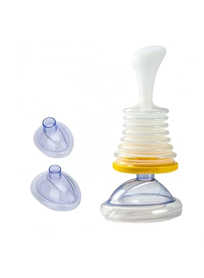 Generic Portable lung capacity respiratory trainer, outdoor respiratory trainer, emergency respiratory treatment, suitable for children and adults, can effectively and quickly remove foreign objects - Image 1
