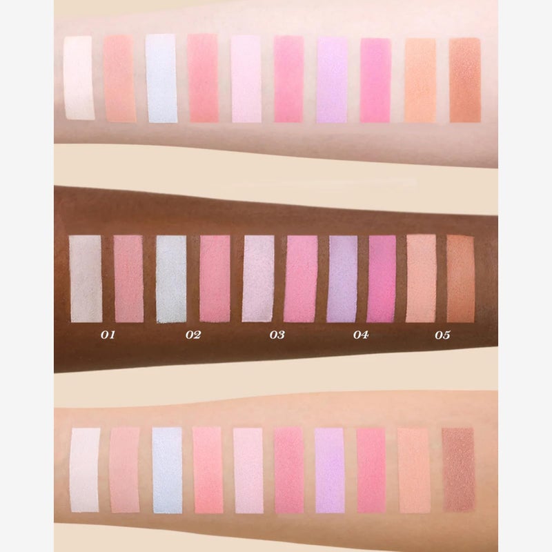 Flower Knows Butterfly Cloud Collar Rouge Box Highlighting & Blush Duo Powder,Blue+Pink Two Tone Matte Blush for Cheeks Bulidable & Blendable Palette,0.21 Oz(02 Seaborne Moon) - Image 2
