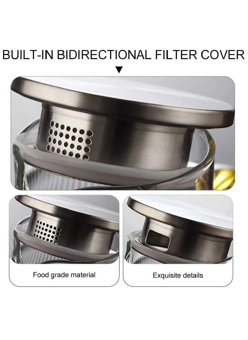 1Chase Heat Resistant Borosilicate Stripe Glass Water Pitcher With Stainless Steel Strainer Lid 1500ML and 2Pcs 350 MlL Glass Mug with Handle