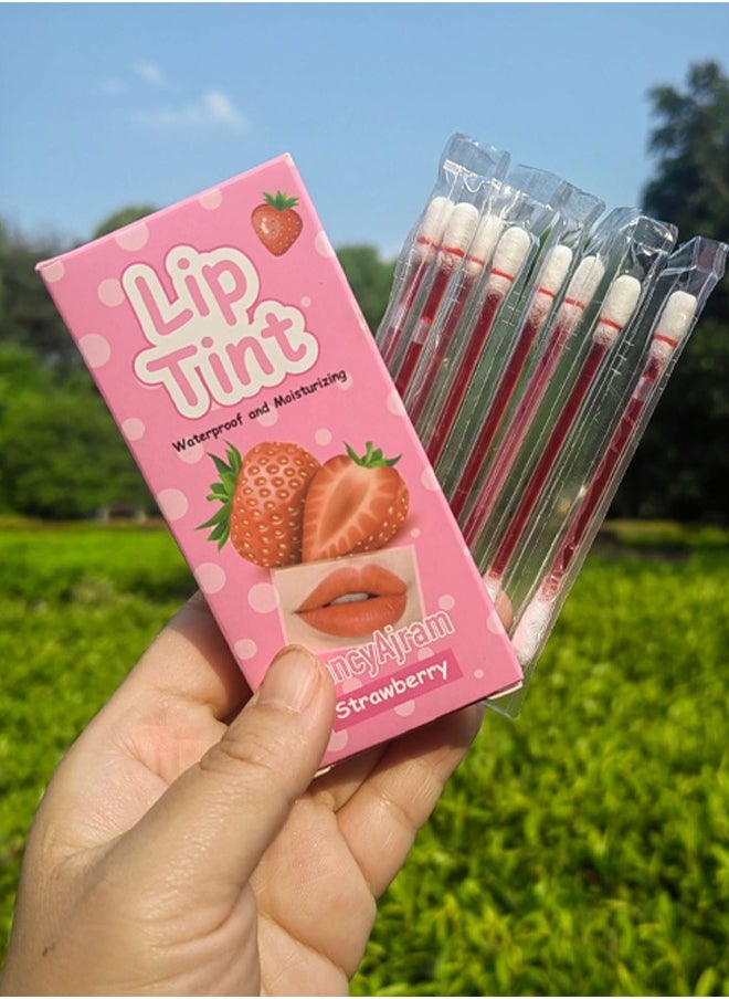 Cotton swab lip gloss, disposable matte fruit lipstick, lip dye, waterproof and non stick cup, non fading lip gloss Red - pzsku/ZFBFF1052A20835AADD7BZ/45/_/1723007168/1fe631e9-da62-44c6-bc74-eaf217362326