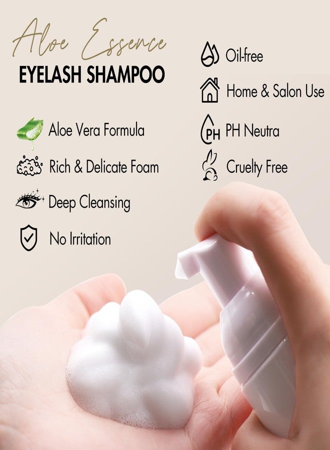 Embagol Lash Shampoo Concentrate Lash Cleaning for Eyelash Extensions Anti-allergic Hypoallergenic and Non-irritation Cleanser for Salon & Home Use(14 bags) - Image 2