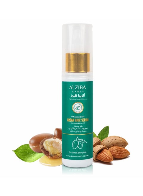 Hair Serum Premium Care With Argan Oil Jojoba Oil And Almond Oil - 50 Ml