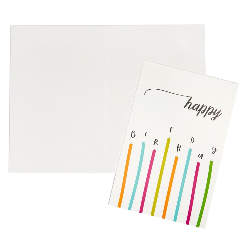 Juvale Birthday Cards Bulk - 48-Pack, 4 x 6 In White With Envelopes - Blank Inside & Assorted Candle & Balloon Designs for Employees, Kids & Friends - Modern Greeting Cards - Image 4