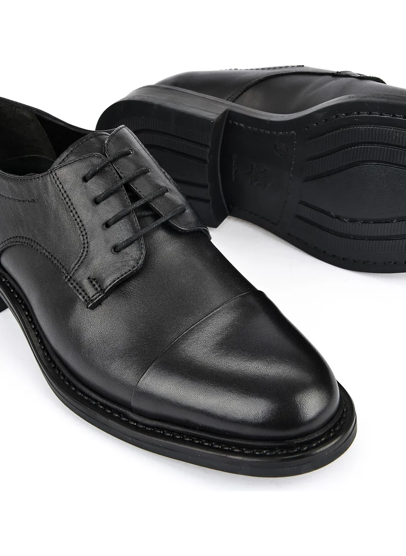 زيا Leather Men's Shoes 113744 2381 Black