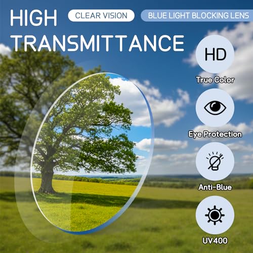 DEHOTRE Progressive Multifocus Reading Glasses No Line Bifocal Blue Light Blocking Readers for Men Metal Spring Hinge Eyeglasses Near Workspace Grey 2.00 - Image 5