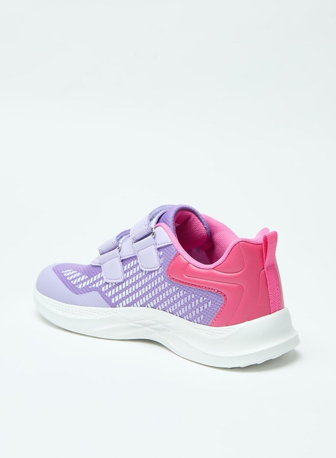 Oaklan by Shoexpress Colourblock Sports Shoes with Hook and Loop Closure  - Image 2