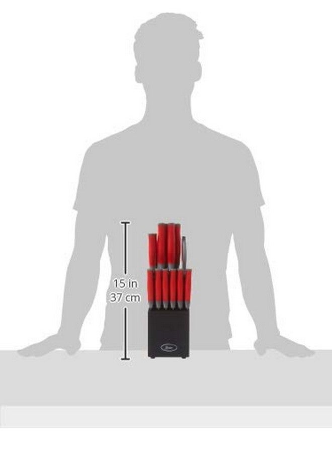 Oster Lindbergh 14 Piece Cutlery Set, Red - Image 3