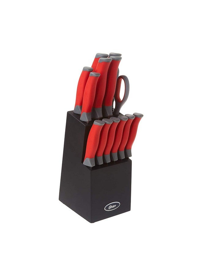 Oster Lindbergh 14 Piece Cutlery Set, Red - Image 1