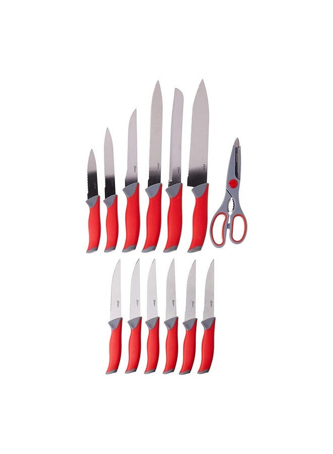 Oster Lindbergh 14 Piece Cutlery Set, Red - Image 4