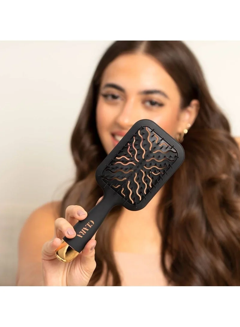 Clara  Clara Wide Paddle Hair Brush – Detangling & Blow Dry Styling Brush for All Hair Types – Anti-Breakage Smoothing Brush for Women | Best Price UAE
