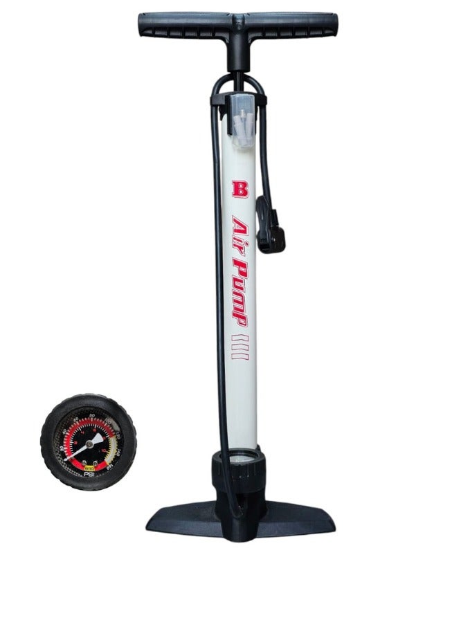 Spall Universal Air Pump with Pressure Gauge – High-Pressure Hand Pump for Football, Basketball, Bicycle, and Sports Balls