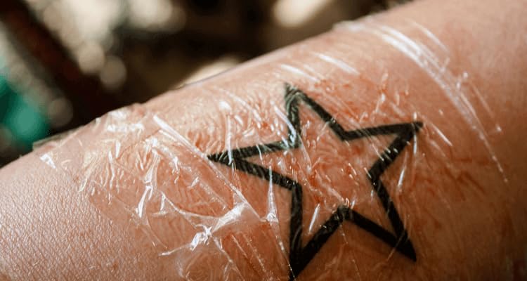 SHIELD PLUS Tattoo Clean Wrap For Tattoo Aftercare Waterproof Transparent Film For Tattoo Initial Healing And Skin Repair Adhesive Tattoo Supply Wrap250gm Pack of 5 - Image 2