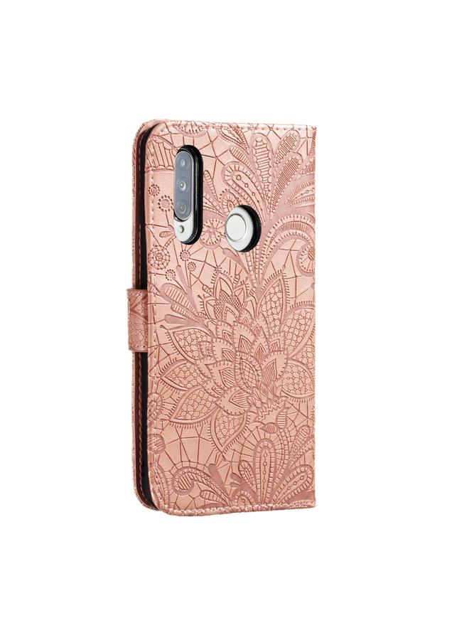 S-TOP Case For Huawei Y7P / P40 Lite Lace Flower Embossing Pattern Horizontal Flip Leather Case , with Holder & Card Slots & Wallet & Photo Frame & Lanyard - Image 3