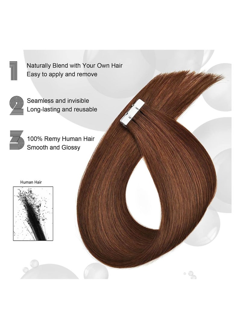 Estelle Nature Hair Tape In  Extension ,Remy Human Hair Seamless Skin Weft Tape In Extensions - Image 4