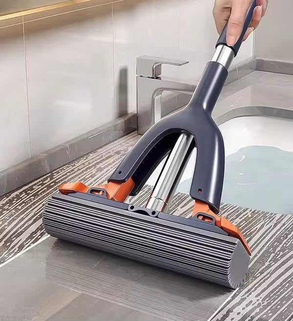 F4FIVE The Future Mini MOP Roller Floor Mop with 1 Super Absorbent Refills Self Squeeze Sponge for Tile Marble Wall Glass Table Mirror Cleaning - Image 1