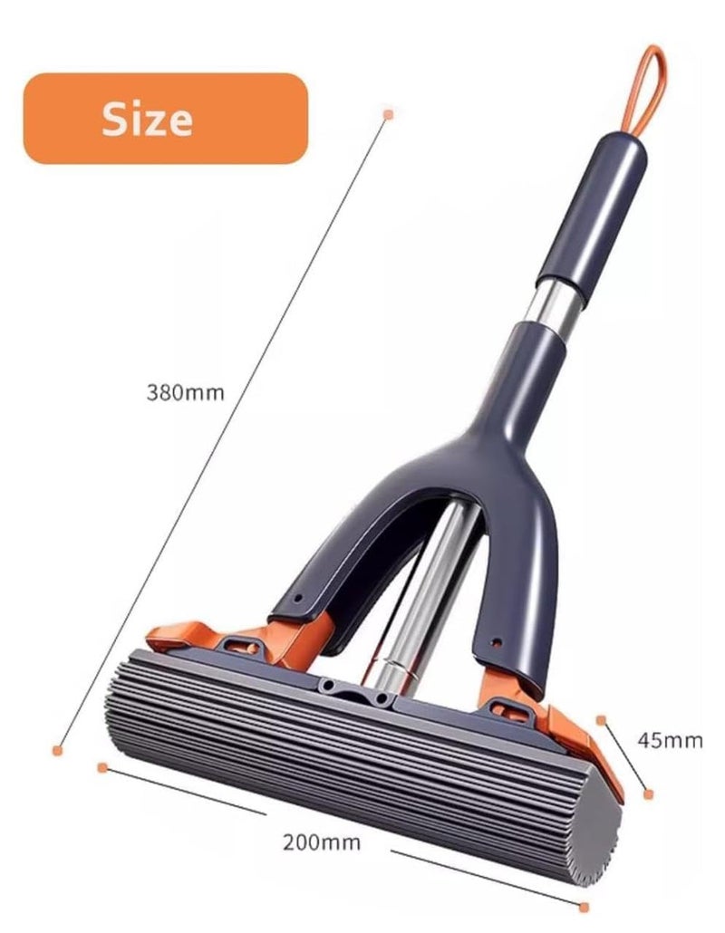 F4FIVE The Future Mini MOP Roller Floor Mop with 1 Super Absorbent Refills Self Squeeze Sponge for Tile Marble Wall Glass Table Mirror Cleaning - Image 2