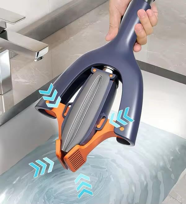 F4FIVE The Future Mini MOP Roller Floor Mop with 1 Super Absorbent Refills Self Squeeze Sponge for Tile Marble Wall Glass Table Mirror Cleaning - Image 5